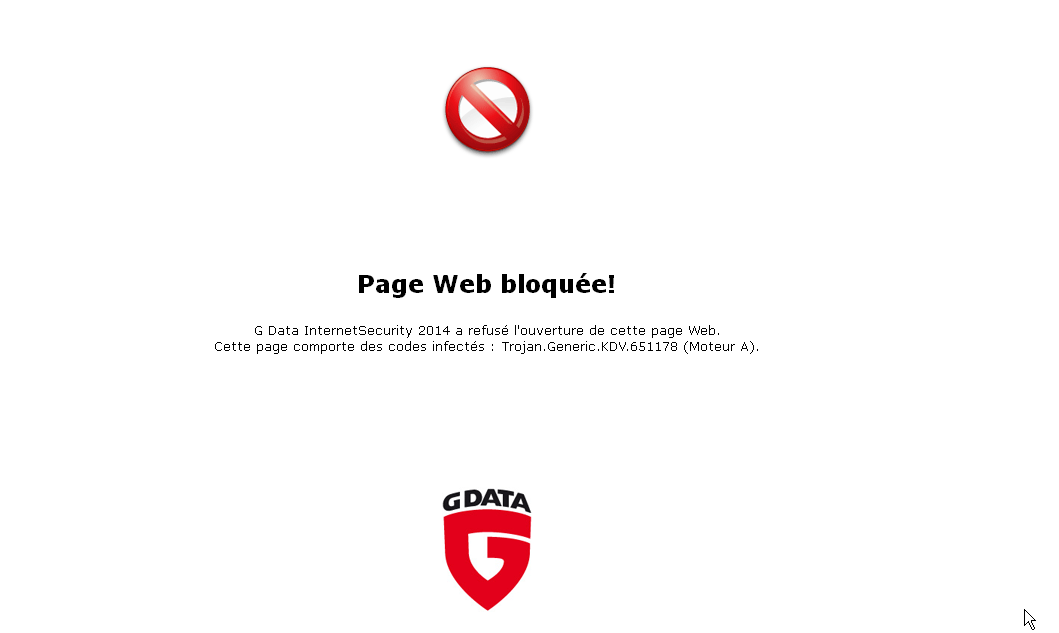 G data bloqueur de pages web