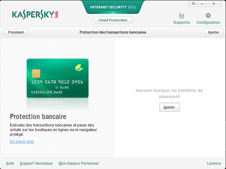 Kaspersky protection des transactions bancaires